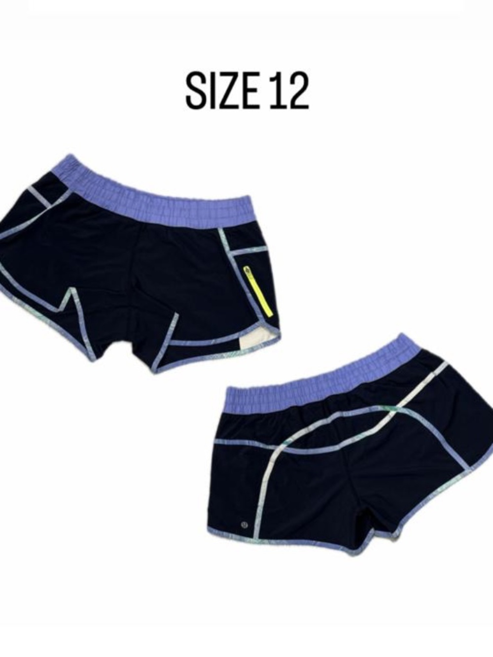 Lululemon Run Speed Shorts Size 12 | Low Rise Athletic Shorts with Zipper Pocket